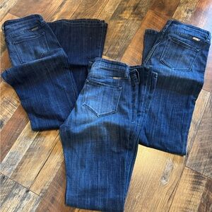 3 pair of flare jeans, lots of life left! 3/25